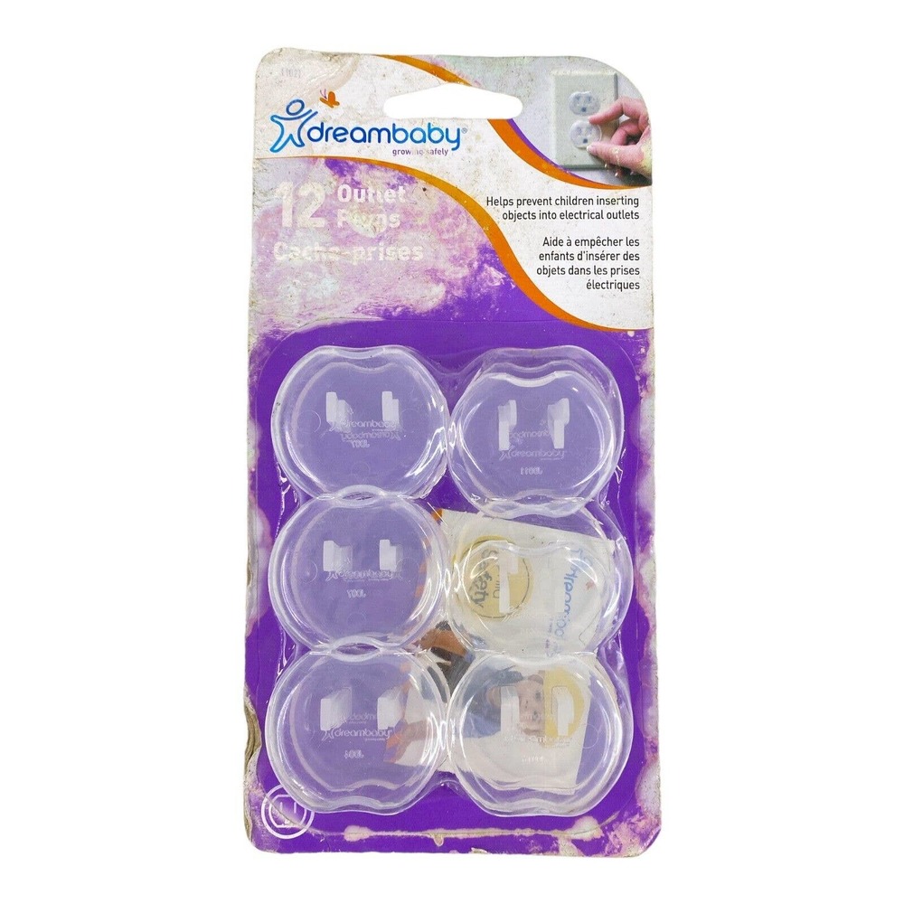Dreambaby Clear 12-Pack Outlet Plugs NWT